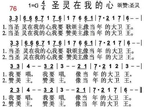76,当圣灵在我心 cuoppt