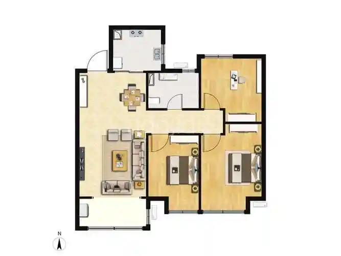 中粮祥云户型图(链家网)