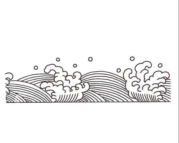 浩瀚的大海简笔画