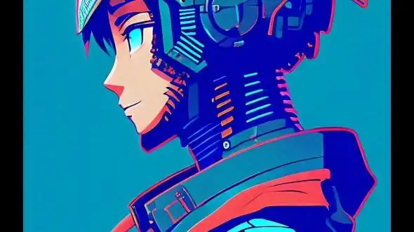 ai绘画 壁纸赛博朋克机器人