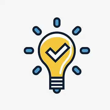 灵机一动灯泡想法矢量图标免抠图(2083x2083)png卡通动漫素材卡通图标