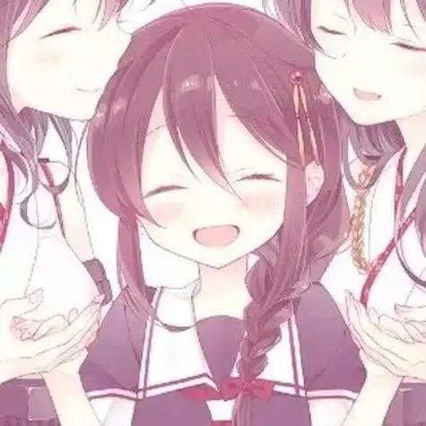 闺蜜头像三人头像二女一男闺蜜