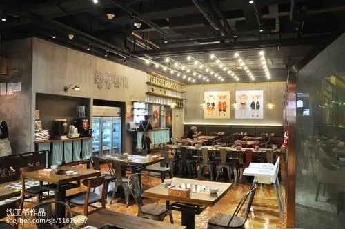 俏皮工业风韩式料理店_2481083 – 设计本装修效果图