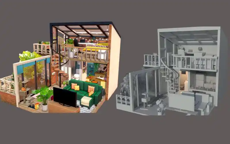 活动  【maya场景教程】温馨小别墅写实模型建模,房子场景建模全流程