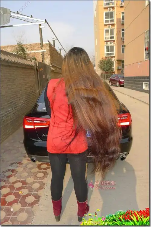 剪下90公分超长彩发-爱的边缘315# 剪发_中国长发