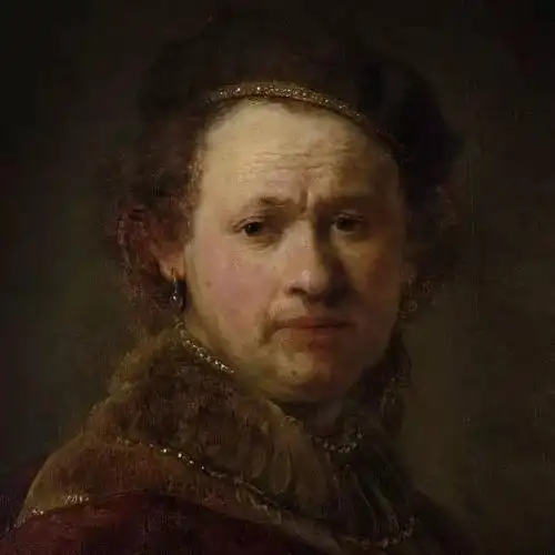 1645年自画像△1647年自画像晚年(1648年——1669年)伦勃朗晚年生活