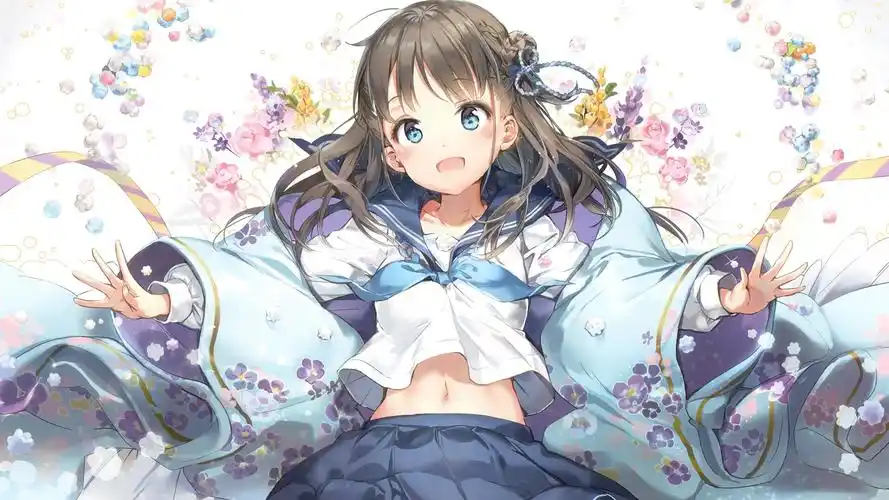 卡通人物少女二次元动漫卡通壁纸