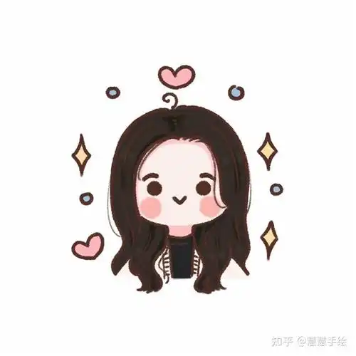 蜡笔娃娃卡通头像短发女生可爱手绘头像卡通手绘头像卡通可爱