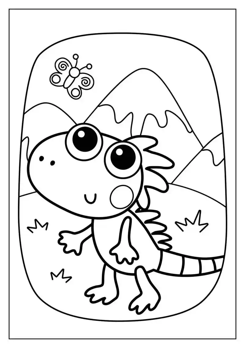 可爱的高清小动物线稿图 适合幼儿园涂色或临摹的可爱线稿图,喜欢的