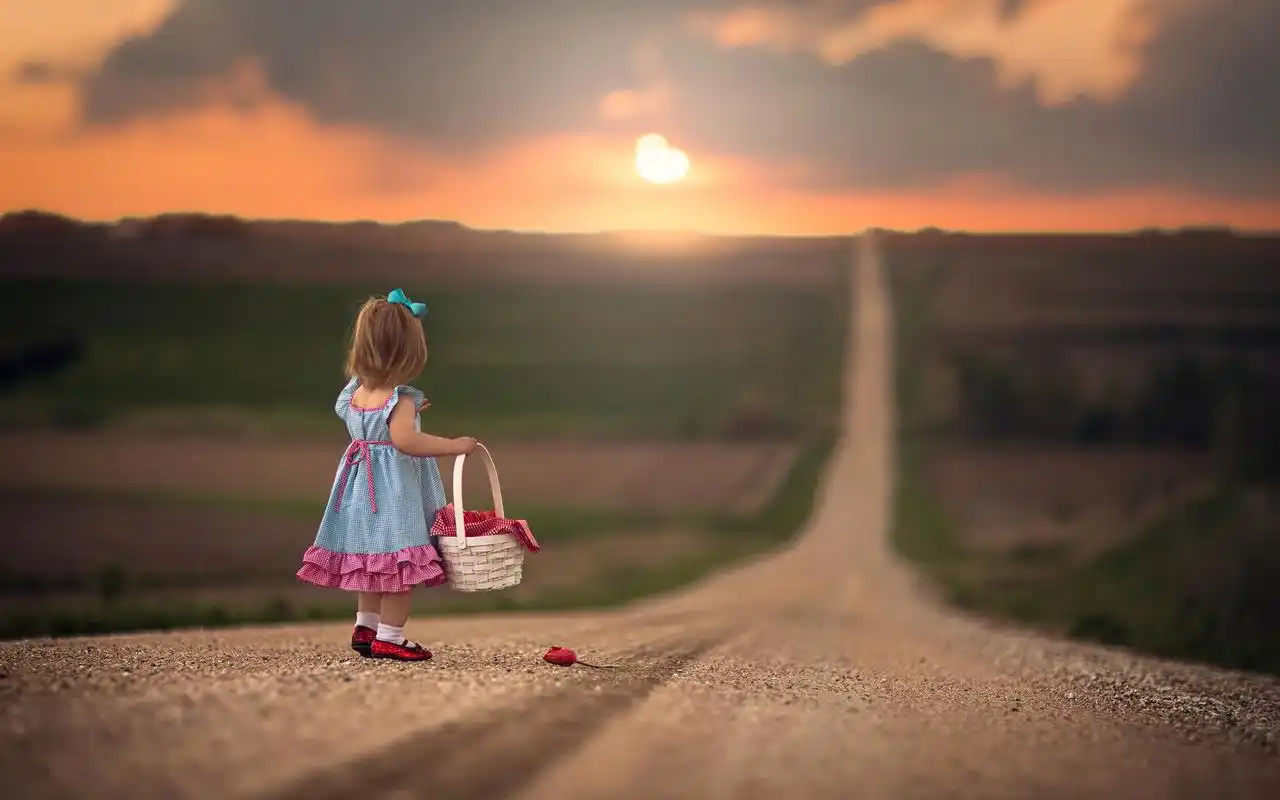 欧洲天真可爱小女孩唯美非主流高清写真桌面壁纸(一)