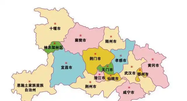 湖北省4个大城市荆州孝感黄石荆门均无缘