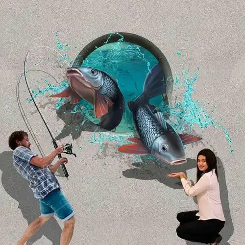 郑州的墙绘3d立体画|摄影|其他摄影|郑州引力墙绘 - 原创作品 - 站酷