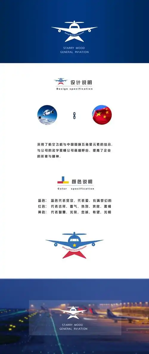航空logo设计说明