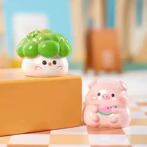 敲有梗迷你萌粒盲袋可爱卡通桌面小摆件萌宠手办潮玩解压生日礼物