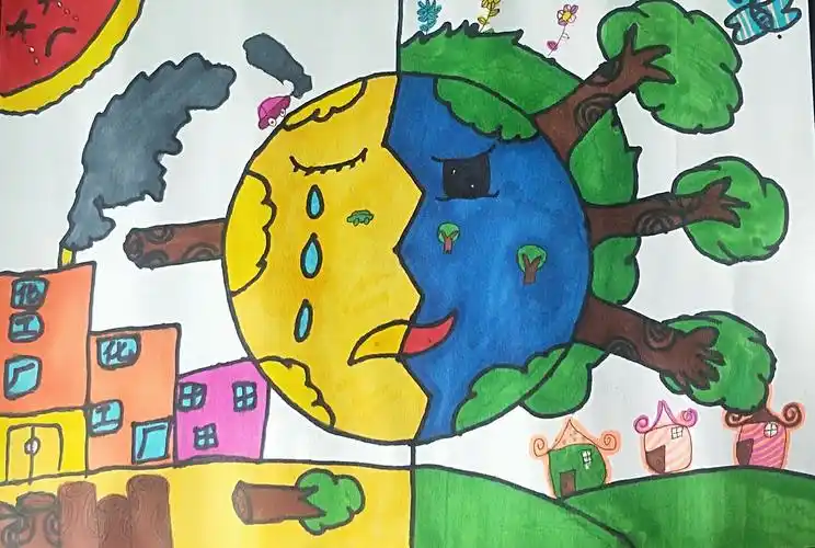 美丽中国 我是行动者——五家渠二中环保绘画比赛