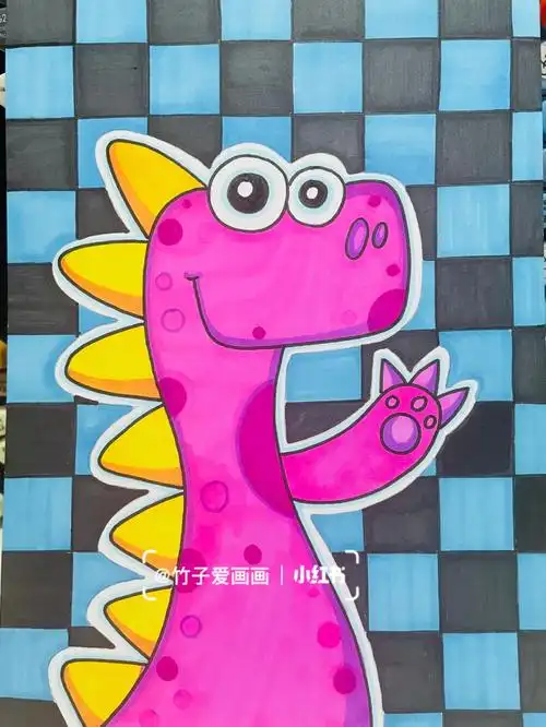 小恐龙03简单儿童画
