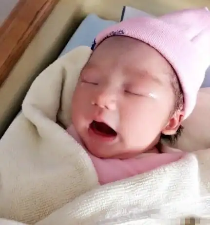 杨幂生女儿糯米照曝光神似刘恺威