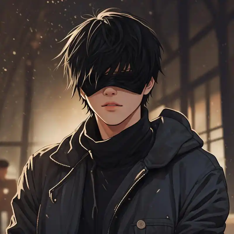 蒙眼男生头像,太帅了99 男生蒙眼头像,神秘又酷炫.