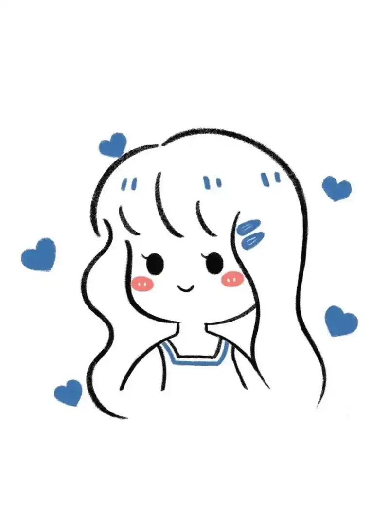 简笔画可爱小女孩