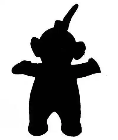 人物黑影简笔画唱歌