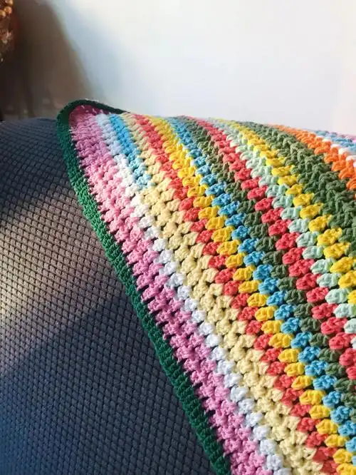 就一天时间,我的毛线居然就变成了毯子#diy手工制作