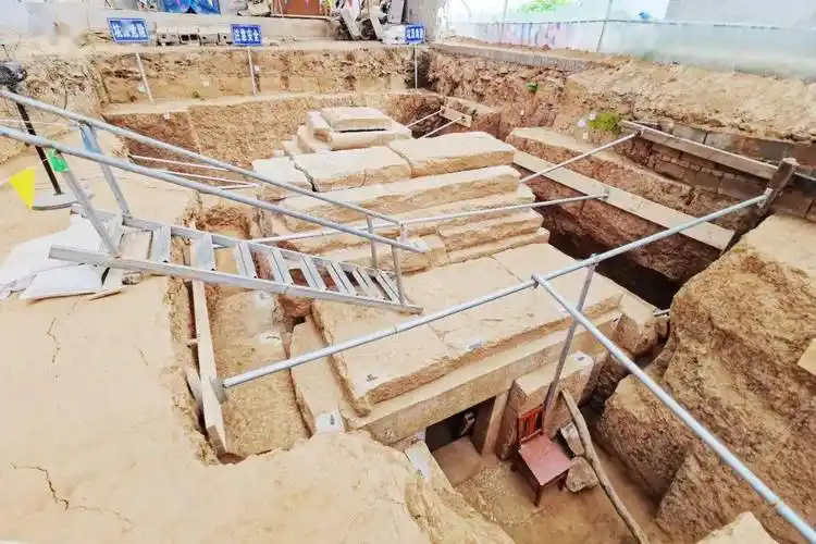 滕州羊庄前毛堌村汉代古墓挖掘现场高清图曝光