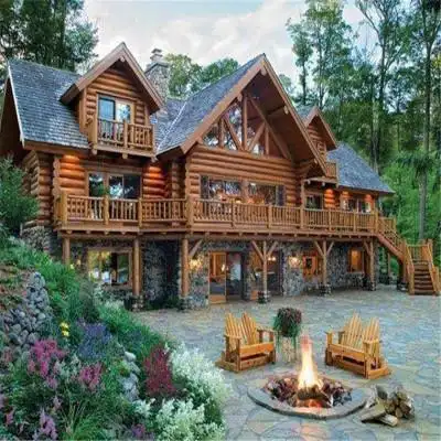 农家乐餐饮小木房欧式防腐木小木屋旅游景区木屋厂家