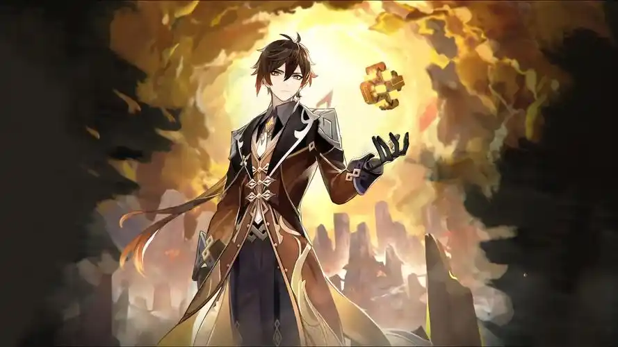 原神钟离桌面壁纸