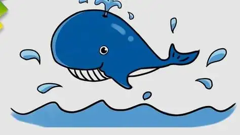 蓝色海洋系简笔画