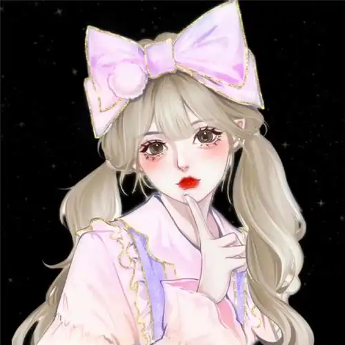 手绘彩绘女生头像耐看图片