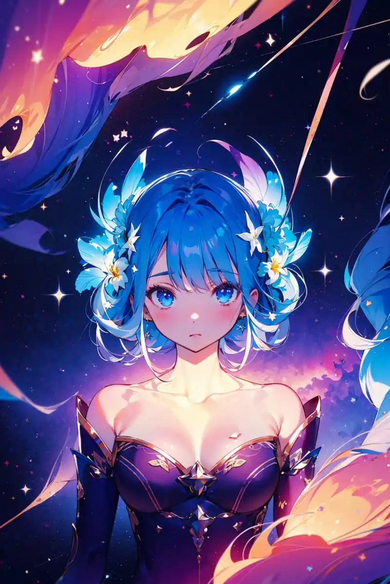 一闪一闪的梦幻美女!#二次元# #动漫头像和壁纸# #美女