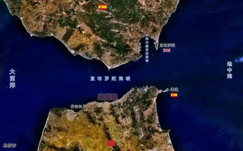 直布罗陀海峡是英国控制吗?其实西班牙和摩洛哥也有港口_百科ta说