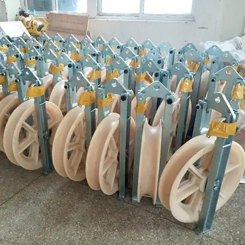 华政 架线牵引转向滑车 钢丝绳转弯滑车 铁塔高速滑轮