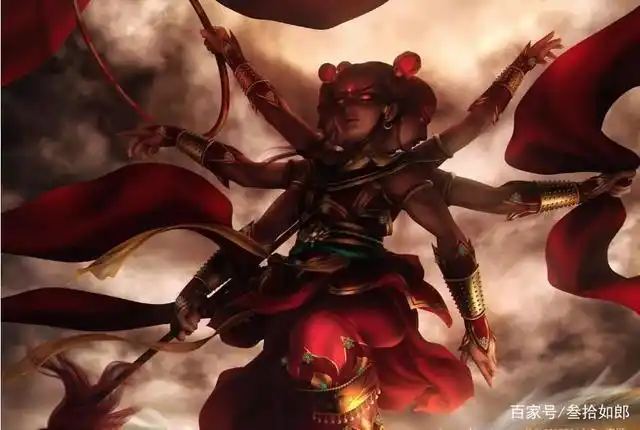 三头六臂的哪吒