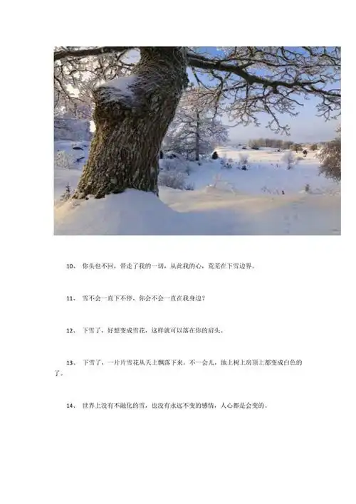 最适合下雪天发朋友圈的诗词句子唯美又浪漫下雪的图片及句子大全