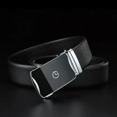 金利来正品高档皮带男士头层牛皮真皮休闲简约潮流自动扣腰带男