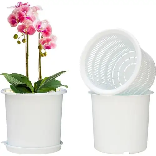 美莳蝴蝶兰控根花盆透气加仑塑料胶树脂大号绿萝君子虎皮兰专用盆