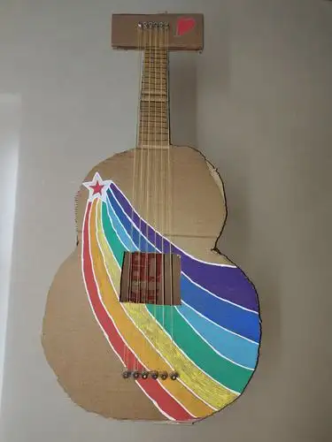 纸板吉他diy小组