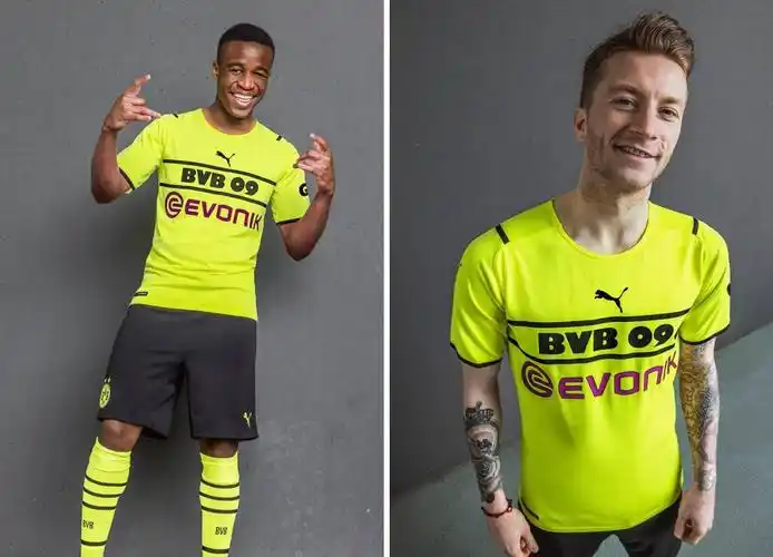 puma发布多特蒙德202122赛季第二客场球衣
