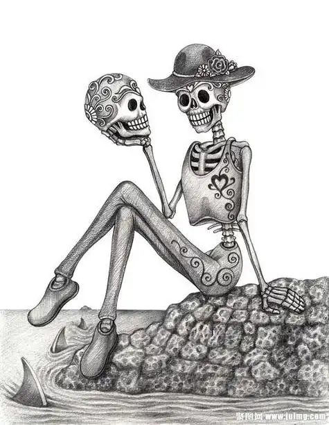 骷髅简笔画骷髅简笔画图片