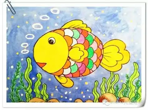 儿童海底世界绘画 儿童海底世界绘画作品