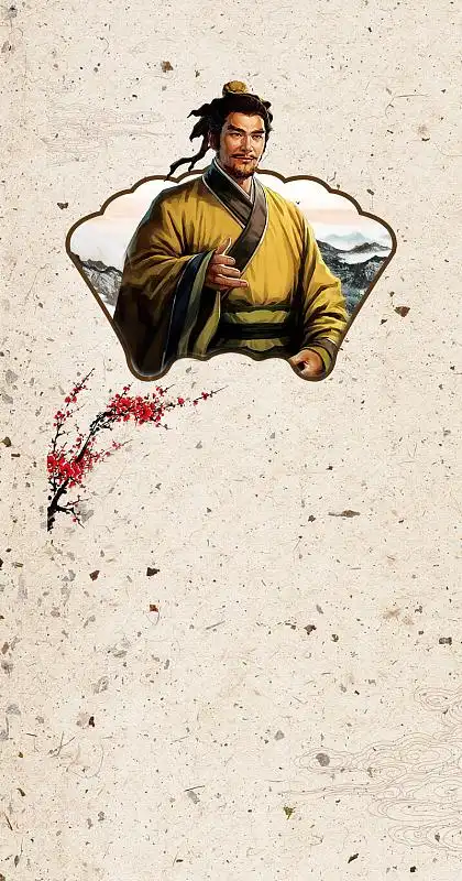 历史人物展板背景素材