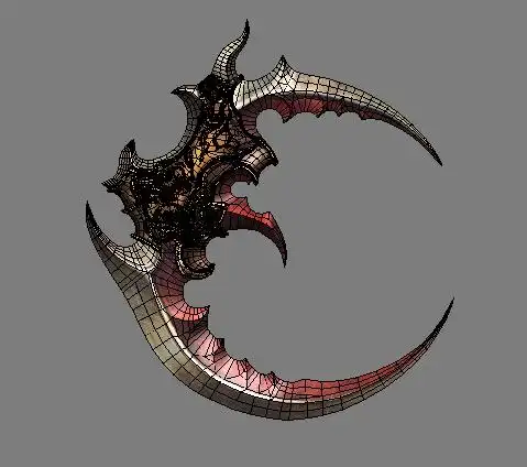 神器 弯刀 宝刀_zd5789492作品_武器冷兵器_cg模型网