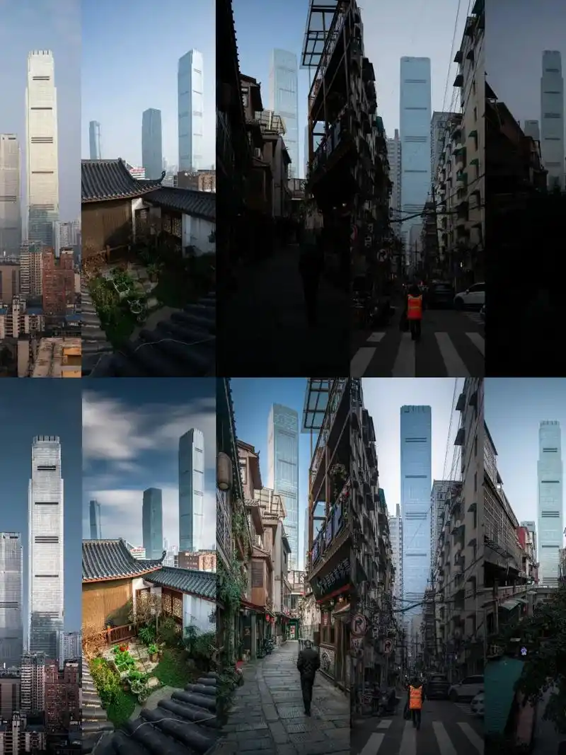长沙老街道和城市新建筑拍摄还有前后期对比,附带分享拍摄设备和 - 抖