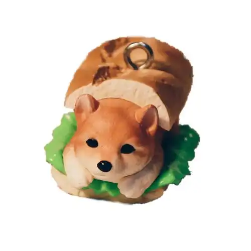 柴犬狗扭面包点心摆件公仔爱狗秋田可爱动物盒蛋