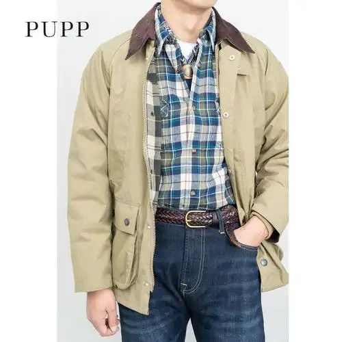 gentleatelier 22新款英式复古猎装无蜡夹克登山工装外套复刻bbr