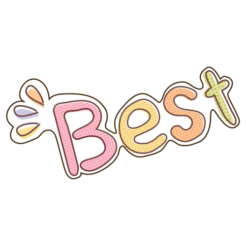 卡通best艺术字体图片