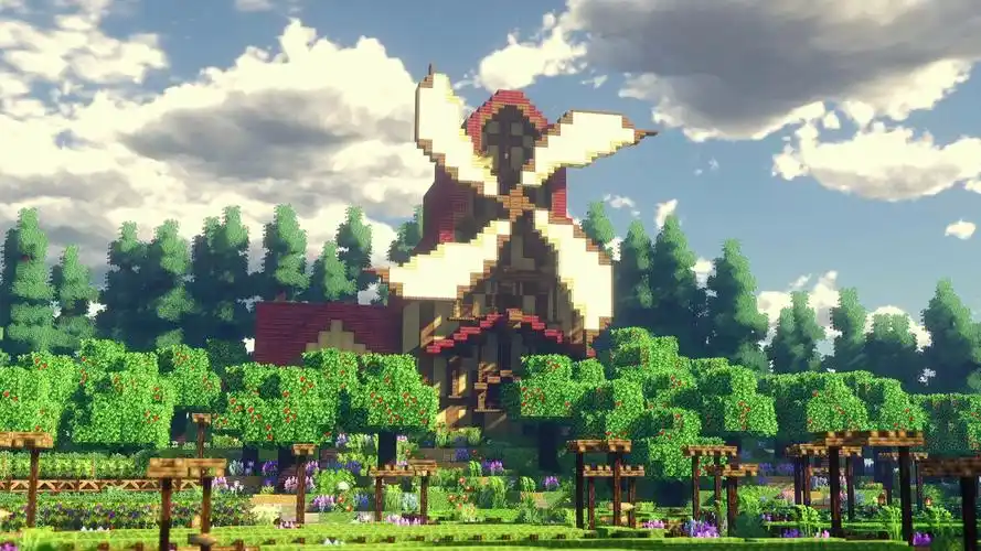 我的世界78山谷风车78动态壁纸minecraft