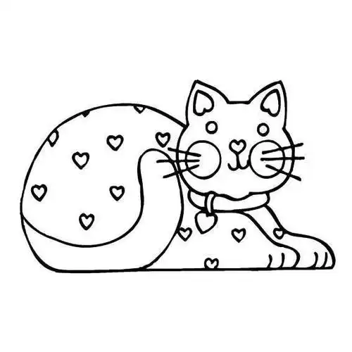 正文可爱的卡通萌宠猫咪的简笔画画法,手绘萌宠手账素材,超萌小林简笔