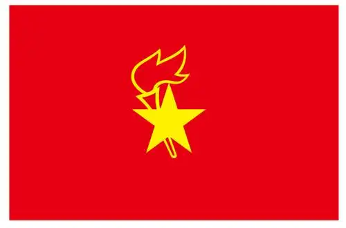 万缘校区庆祝少先队建队_队旗